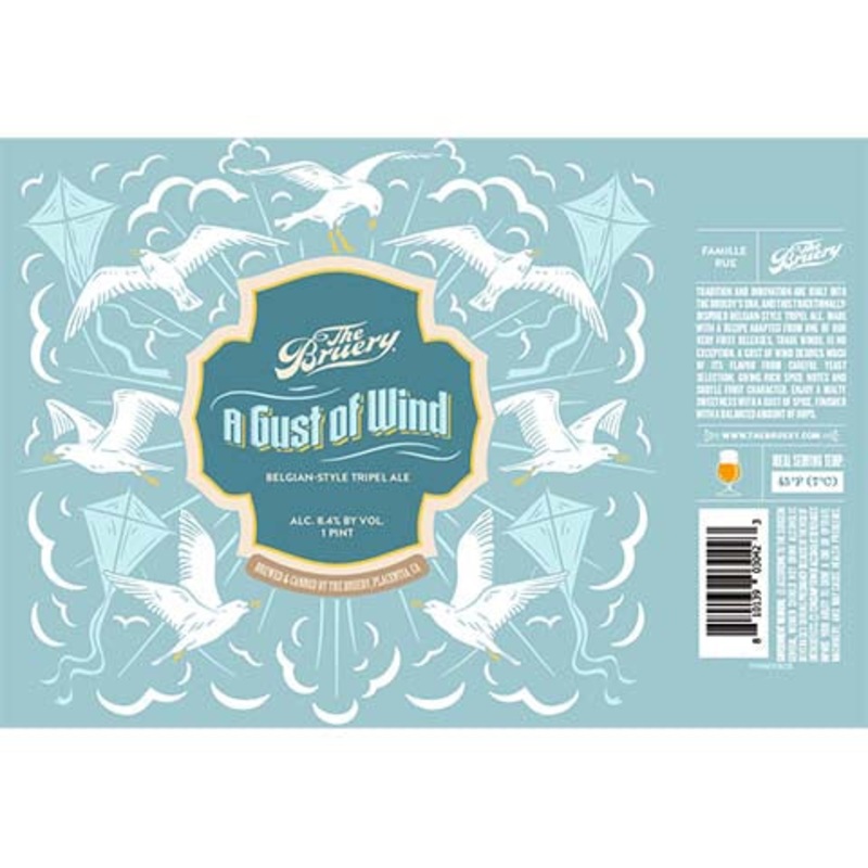 Bruery A Gust of Wind Tripel Ale 16OZ CAN