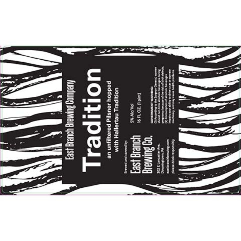 East Branch Tradition Pilsner 16OZ SINGLE CAN