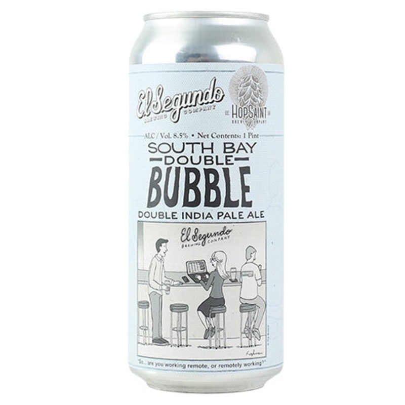 El Segundo/HopSaint South Bay Double Bubble DIPA 16OZ SINGLE CAN