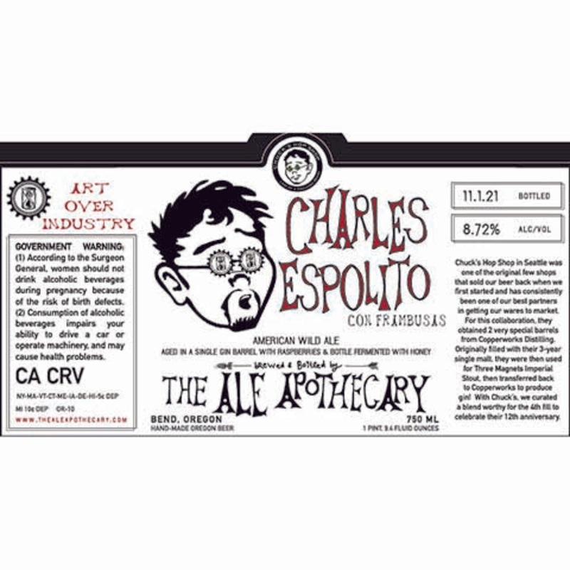 The Ale Apothecary Charles Espolito Con Frambusas Wild Ale 750ML BTL