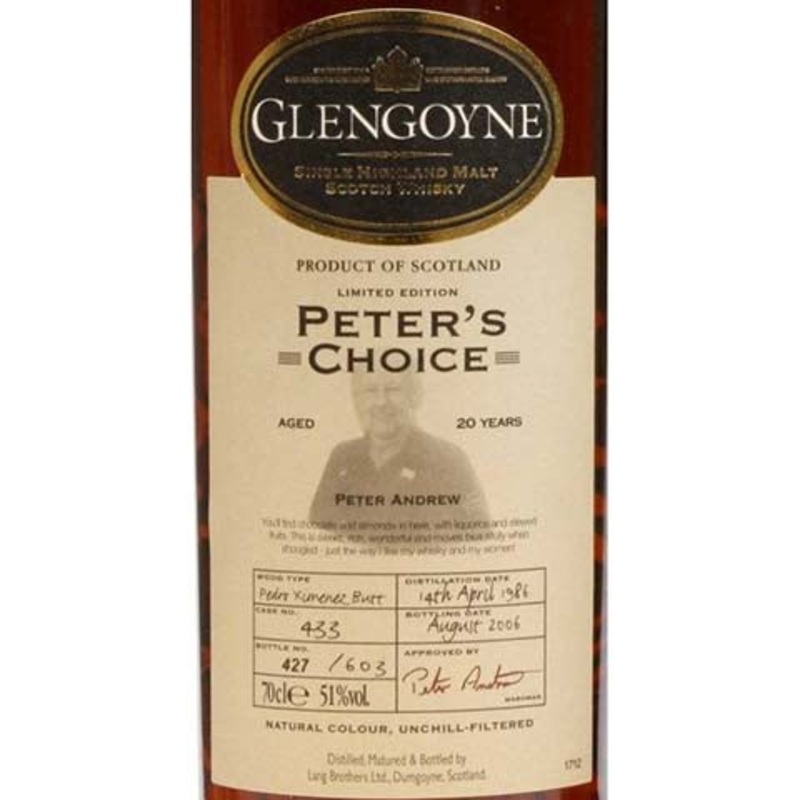 Glengoyne Peter’s Choice Single Highland Malt Scotch Whisky 700ML BTL