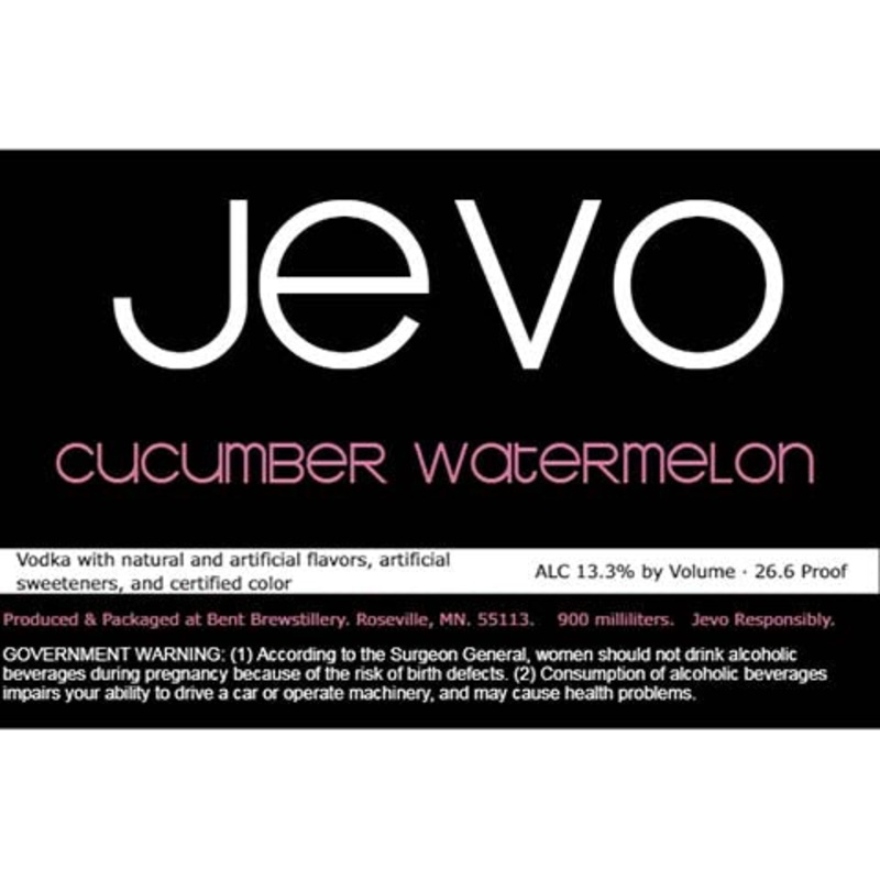 Jevo Cucumber Watermelon 900ML BTL