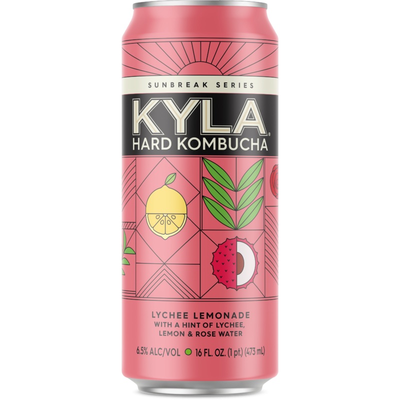 KYLA SUNBREAK LYCHEE LEMONADE KOMBUCHA 16OZ CANS 16 oz (12)