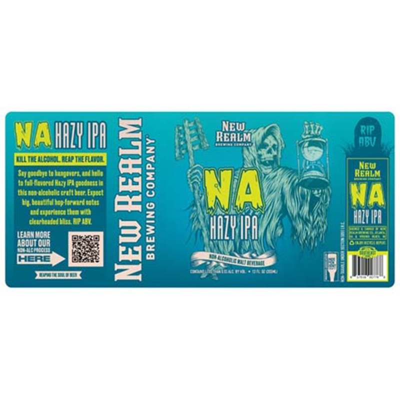New Realm NA Hazy IPA (Non-Alcoholic) 12OZ SINGLE CAN