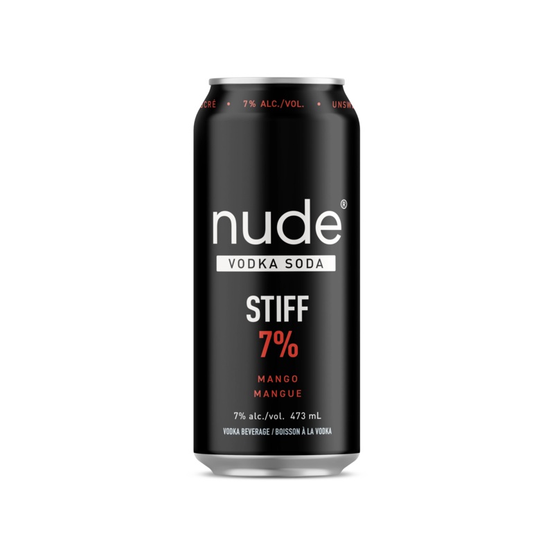 NUDE VODKA SODA STIFF 7% MANGO 473ML CAN @ Lethbridge [1056374] 473 ml