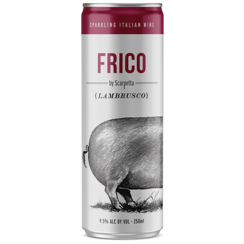 Sparkling Wine Frico by Scarpetta 4pk can Lambrusco 377655