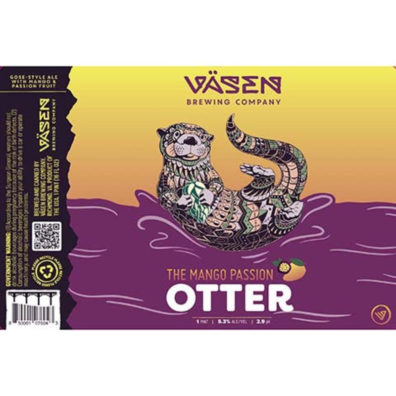 Vasen The Mango Passion Otter Gose Ale 16OZ SINGLE CAN