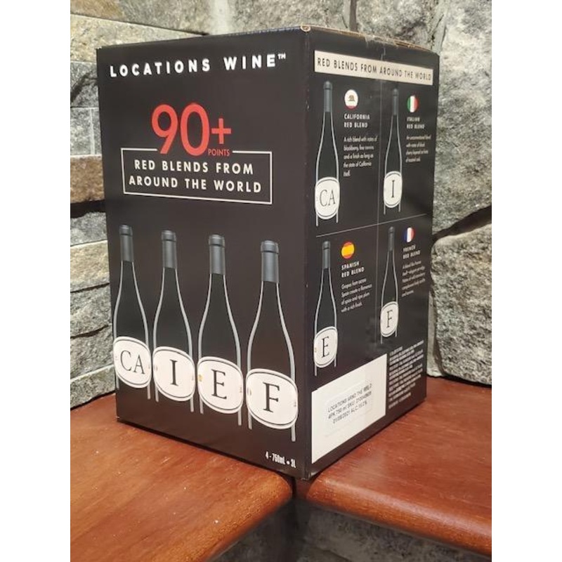 Wine Gift Set Locations Around the World 4pk