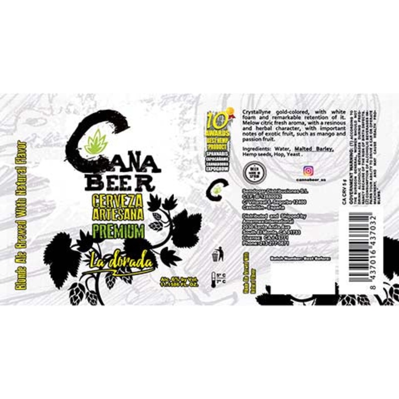 Cana Beer La Dorada BLonde Ale 11OZ SINGLE CAN