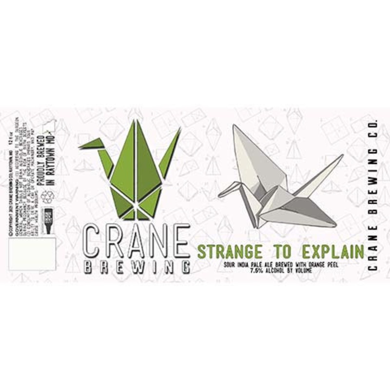 Crane Strange To Explain Sour IPA 12OZ SINGLE CAN