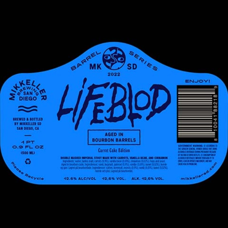 Mikkeller Lifeblod Carrot Cake Edition Imperial Stout 500ML BTL