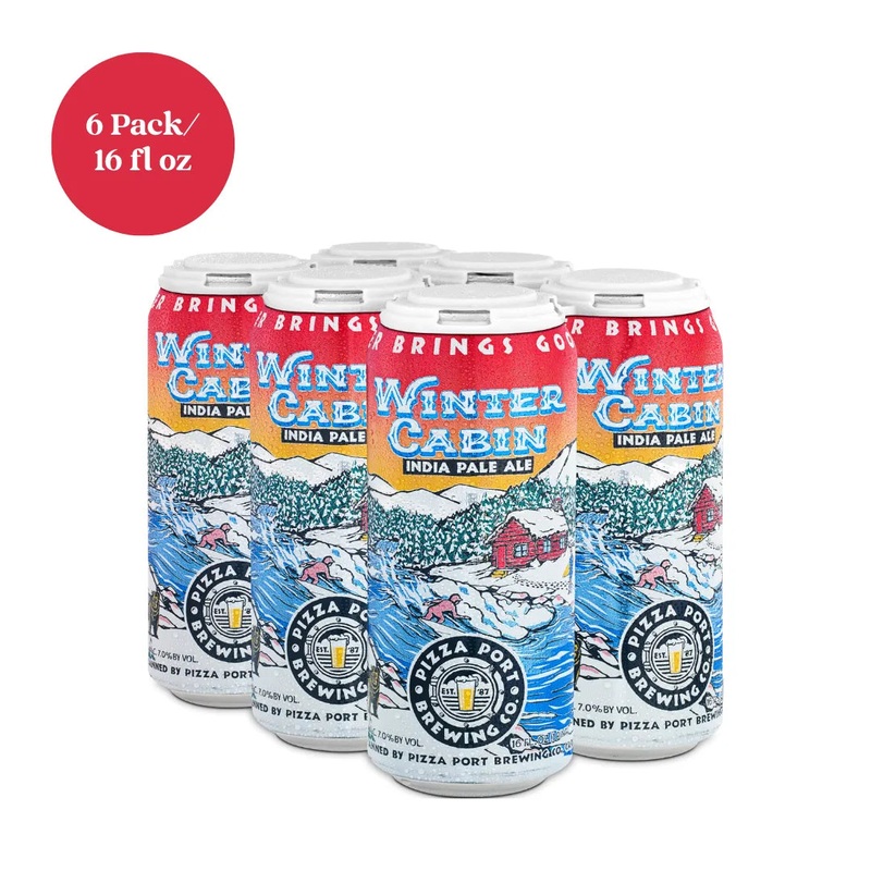 Pizza Port Brewing Winter Cabin IPA Beer 6pk 16 fl oz Cans