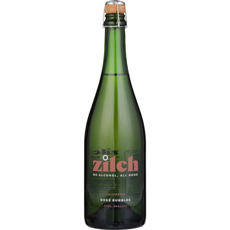 Zilch Rose Bubbles California Non Alcoholic 750ML 750ML