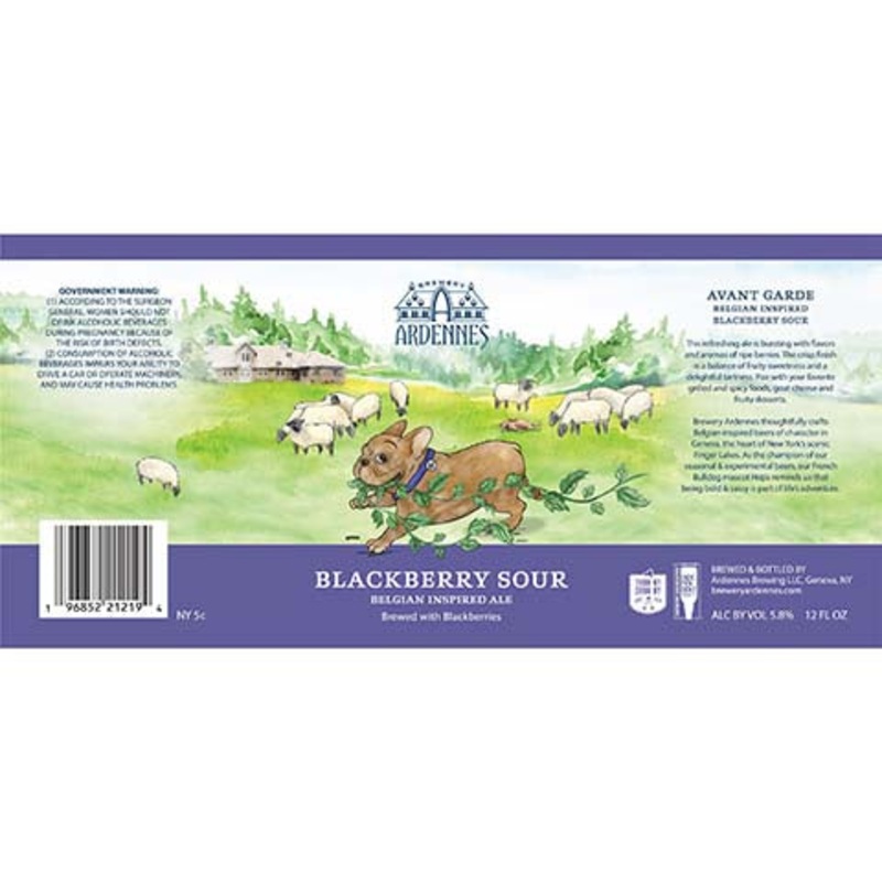 Ardennes Blackberry Sour Belgian Ale 12OZ SINGLE BTL