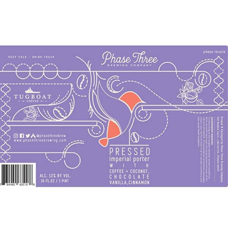 Phase Three Pressed Imperial Porter 16OZ SINGLE CAN