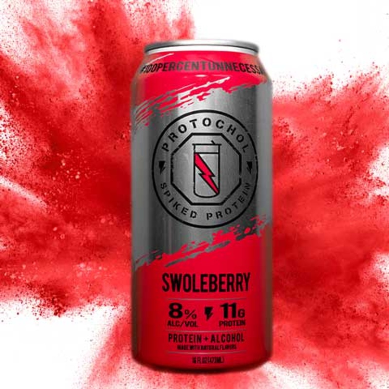 Protochol Swoleberry Spiked Protein 6PK 16OZ CAN