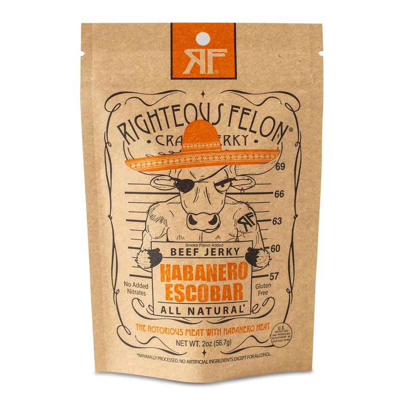 Righteous Felon Jerky Habanero Escobar 2oz