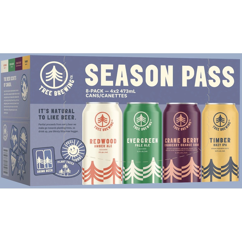 TREE BREW SEASON PASS 473ML 8PK CAN @ Southgate [1042595] 3784 ml