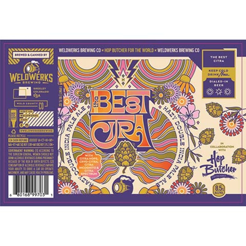 Weldwerks The Best Citra Hazy DIPA 16OZ SINGLE CAN