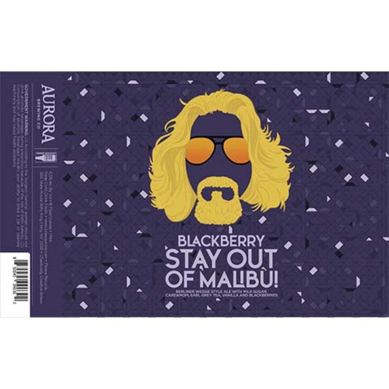 Aurora Blackberry Stay Out of Malibu! Sour 16OZ SINGLE CAN