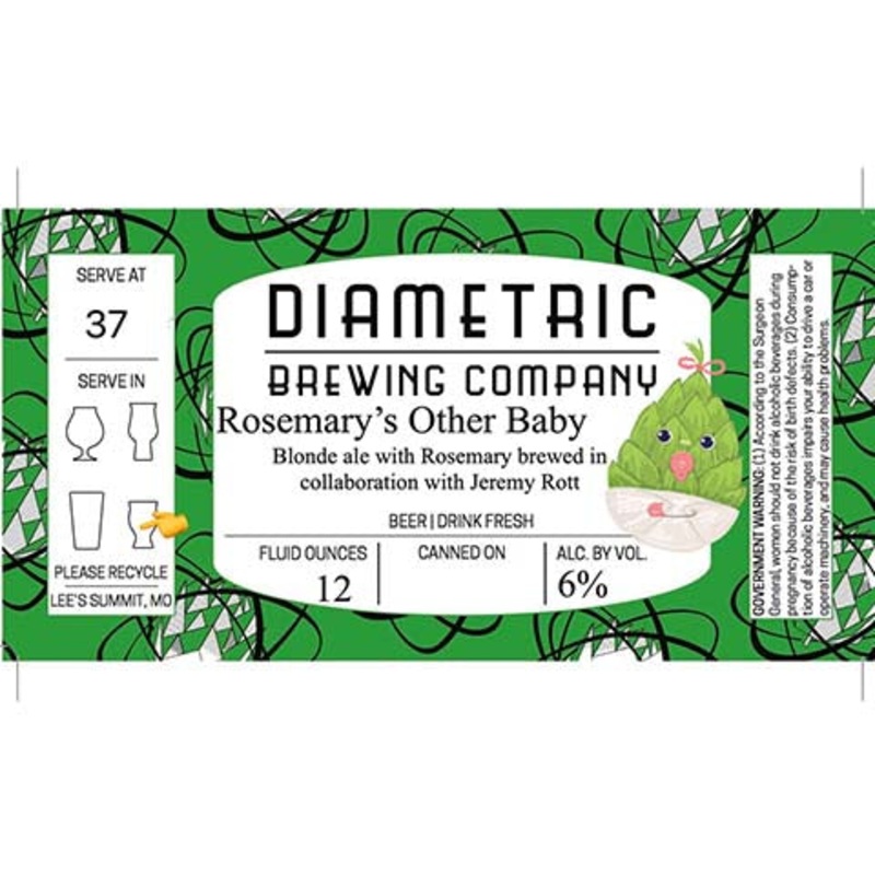 Diametric Rosemary’s Other Baby Blonde Ale 12OZ SINGLE CAN
