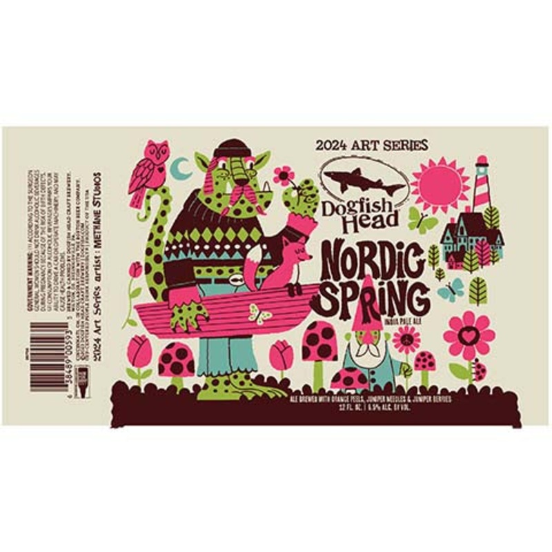 Dogfish Head Nordic Spring IPA 2024 Art Series 16OZ SINGLE CAN