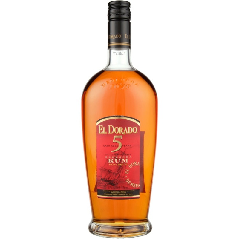 El Dorado Demerara Rum Cask Aged 5 Yr 80 750ML 750ML