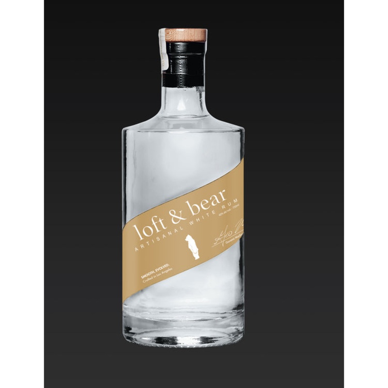LOFT & BEAR ARTISANAL WHITE RUM 80 750ML 750ML