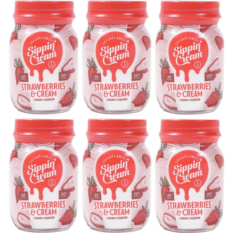Sugarlands Sippin’ Cream Strawberries & Cream 50ml 6pk