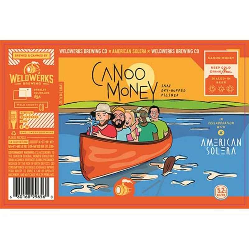 Weldwerks Canoo Money Pilsner 16OZ SINGLE CAN