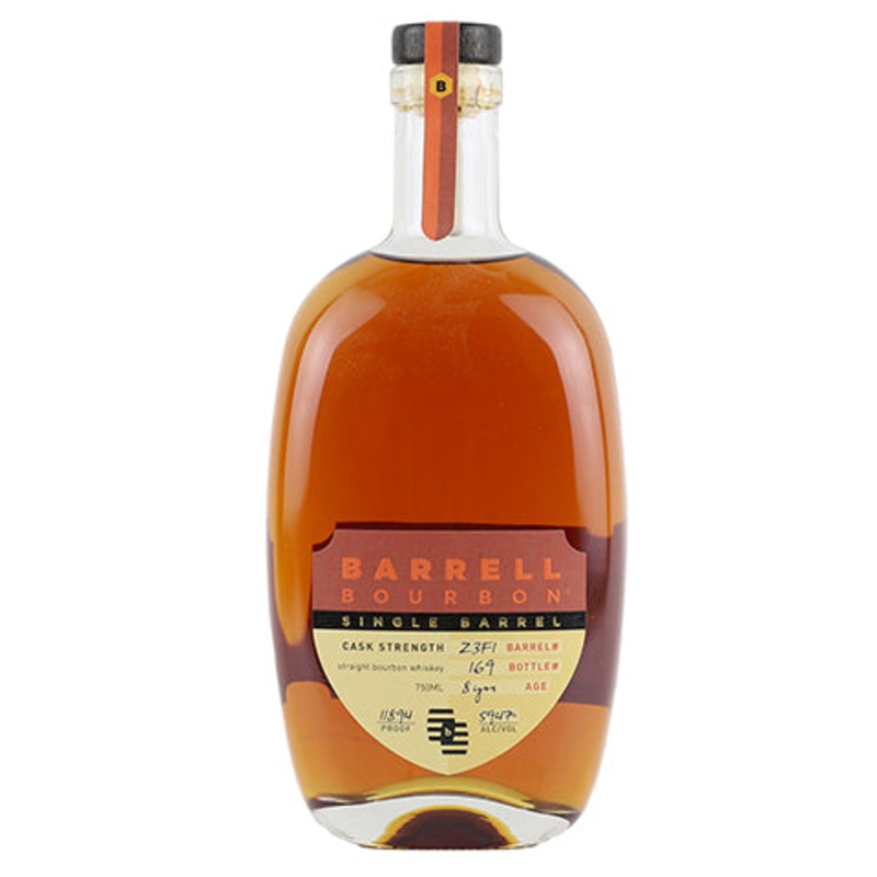 Barrell Bourbon 8yr Single Barrel Cask Strength Straight Bourbon Whiskey (Barrel #Z3F1) 750ML BTL