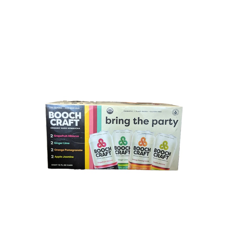 Boochcraft Hard Kombucha Variety 8 Pack Cans