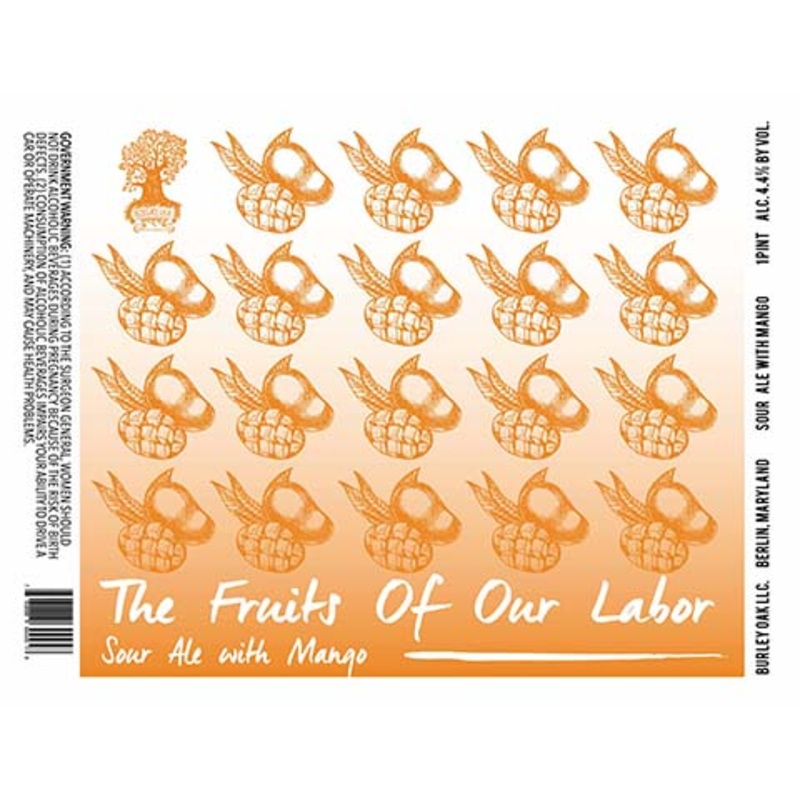 Burley Oak The Fruits Of Our Labor Sour Ale (Mango) 16OZ SINGLE CAN