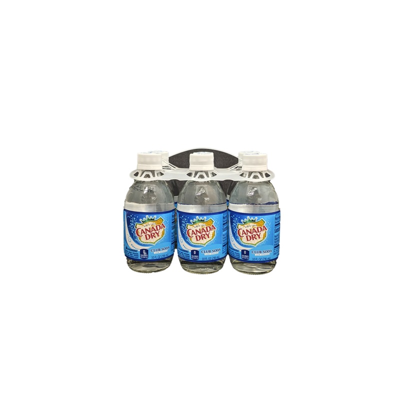 Canada Dry Club Soda 6 Pack Bottles