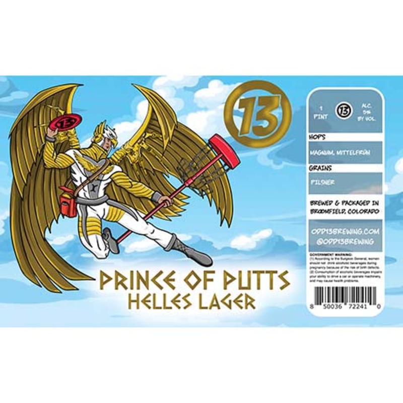 Odd13 Prince Of Putts Helles Lager 16OZ SINGLE CAN