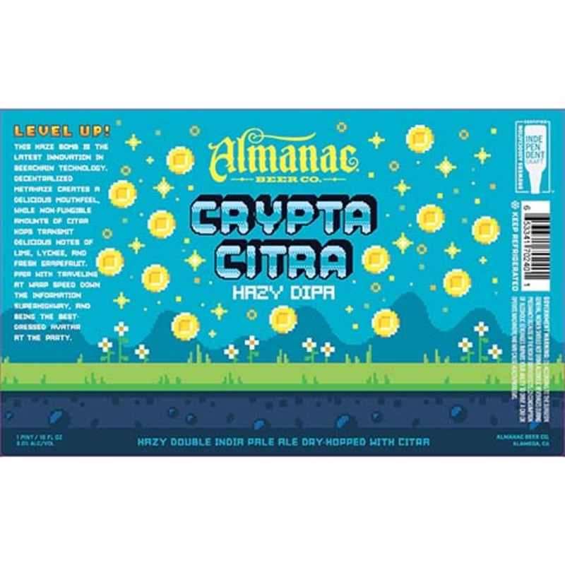 Almanac Crypta Citra Hazy DIPA 16OZ SINGLE CAN