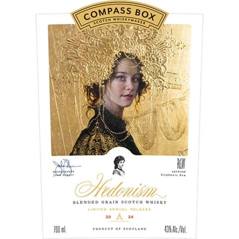 Compass Box ‘Hedonism’ Blended Grain Scotch Whisky 750ML BTL