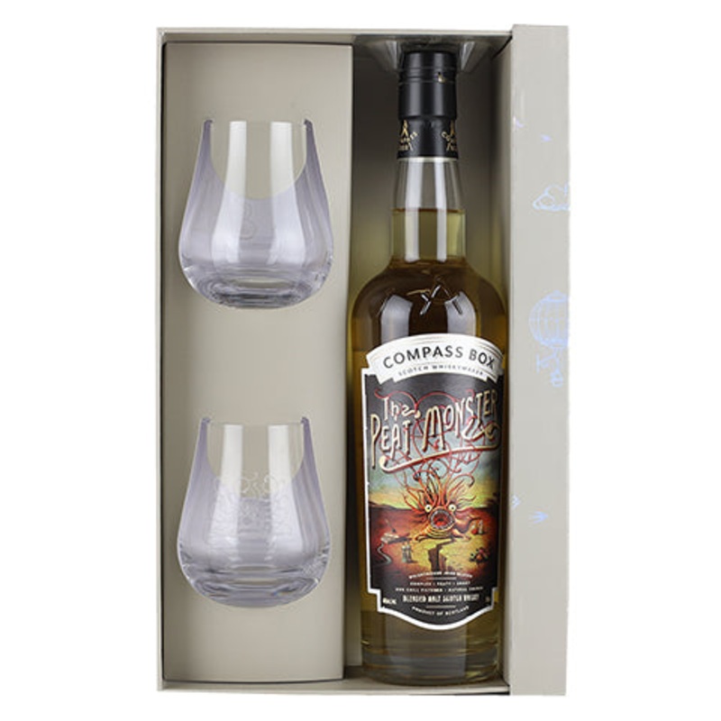 Compass Box ‘The Peat Monster: Blended Scotch Whisky Gift Set’ Gift Set 750ML BTL
