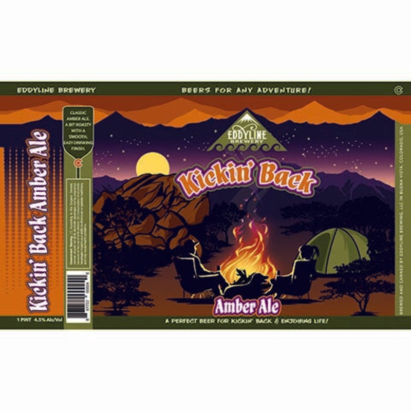 Eddyline Kickin’ Back Amber Ale 16OZ SINGLE CAN