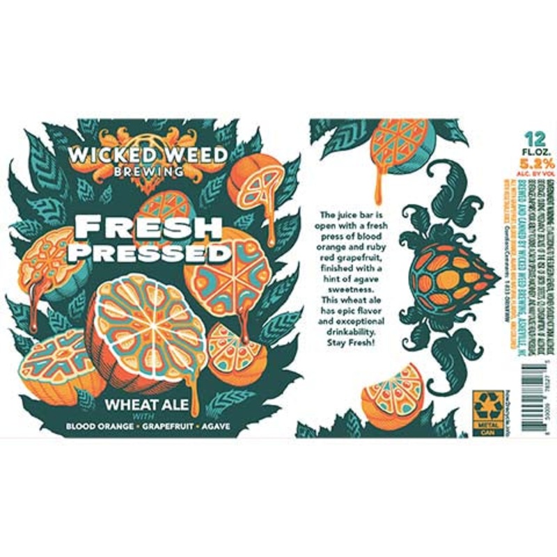 Wicked Weed Fresh Pressed Wheat Ale 12OZ SINGLE CAN