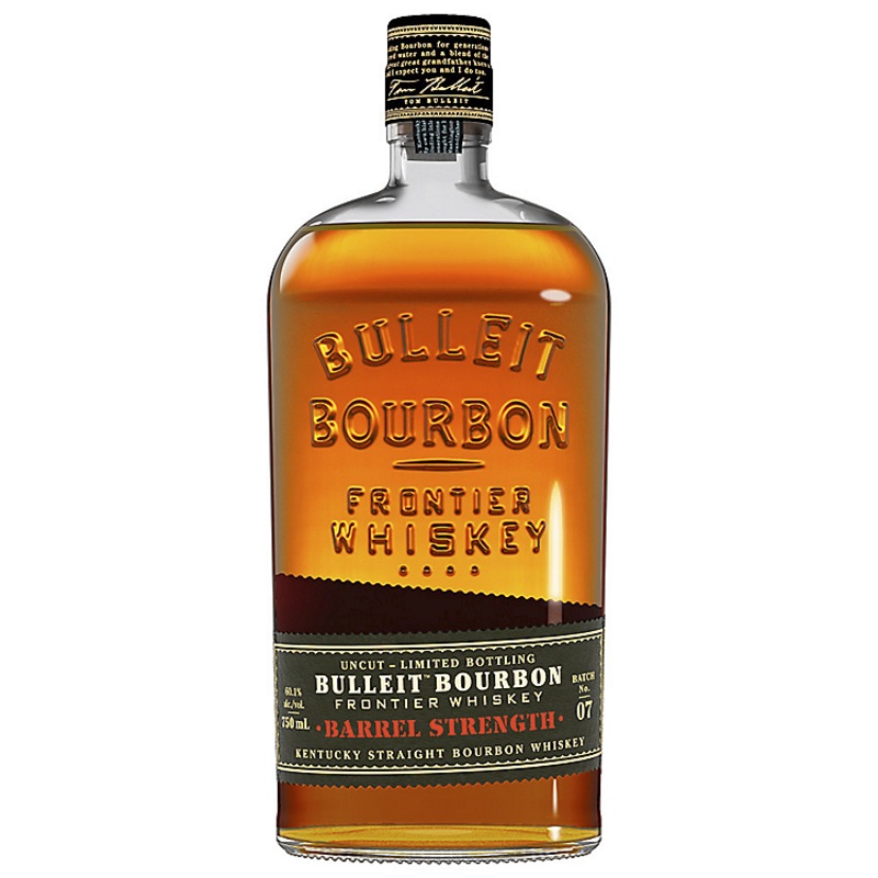 BULLEIT STRAIGHT BOURBON FRONTIER WHISKEY BARREL STRENGTH UNCUT 120.2 750ML 750ML