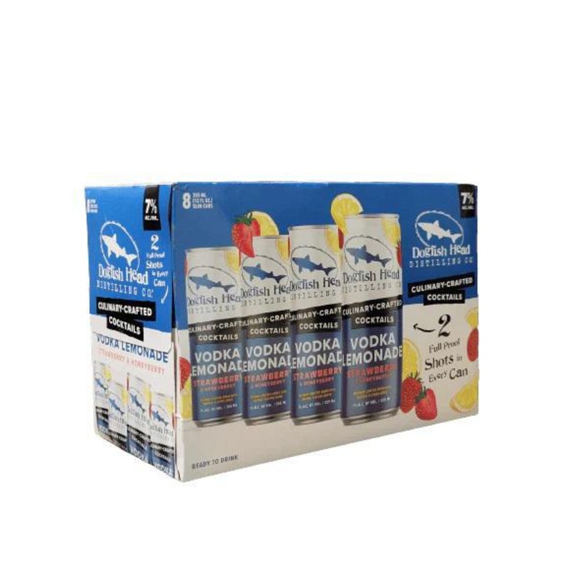 Cocktail Dogfish Head 8pk Vodka Lemonade Strawberry