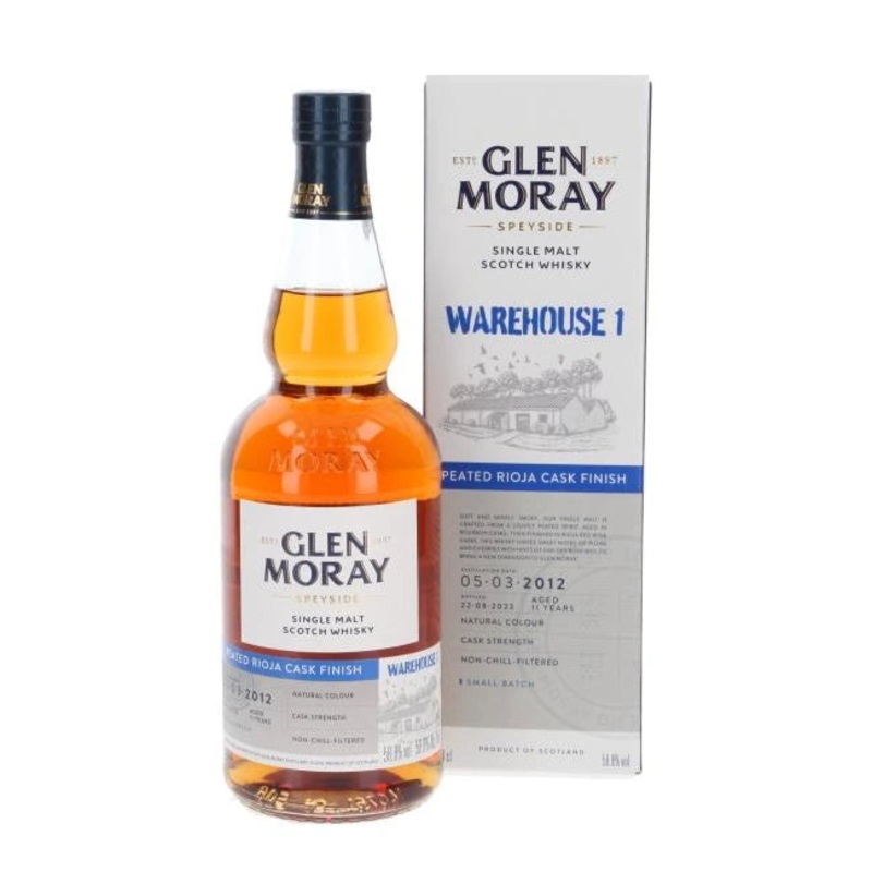 GLEN MORAY PEATED RIOJA SINGLE MALT SCOTCH WHISKY 700ML @ Southgate [1055981] 700 ml