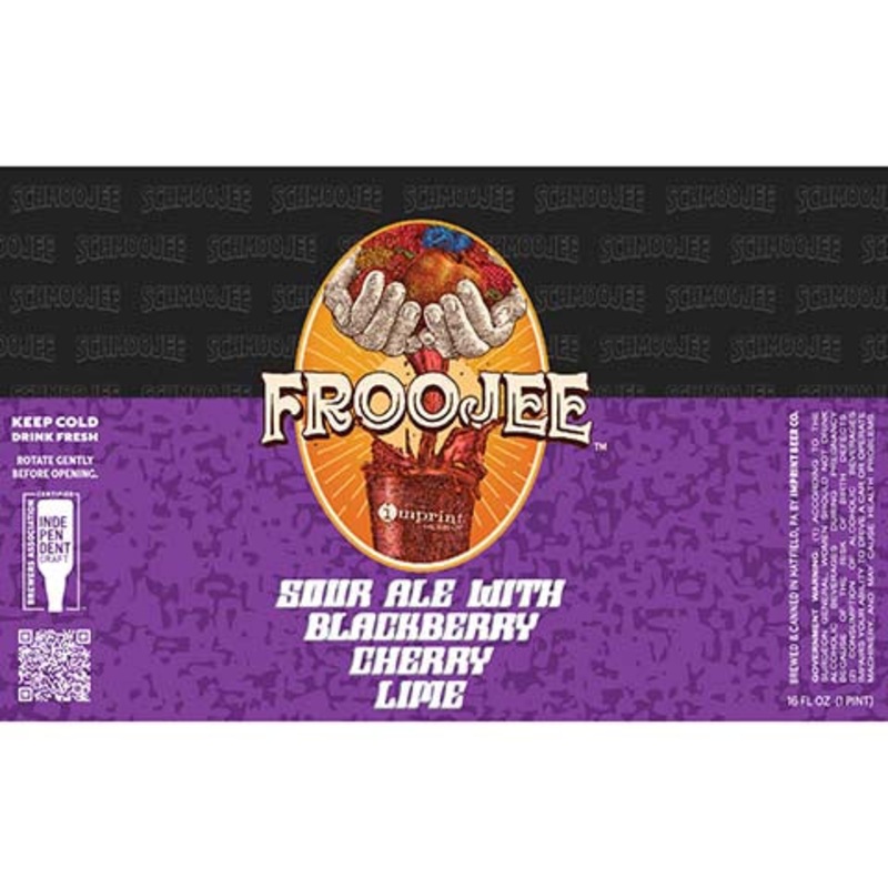 Imprint Beer Froojee Sour Ale with Blackberry Cherry Lime 16OZ SINGLE CAN