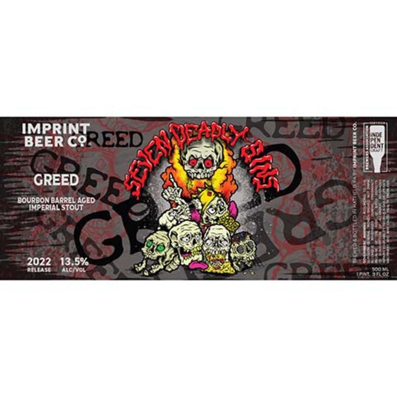 Imprint Beer Greed Imperial Stout 16OZ SINGLE CAN