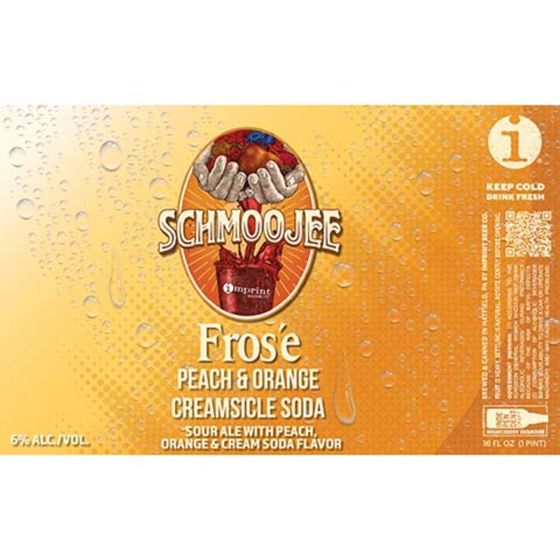 Imprint Schmoojee Frose Peach, Orange Creamsicle Soda 16OZ SINGLE CAN