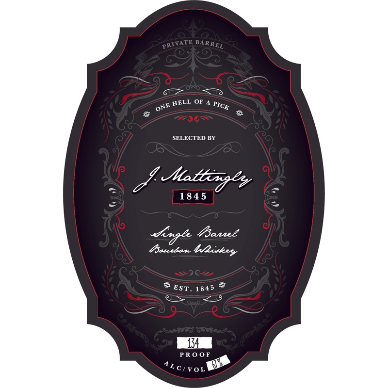 J. Mattingly 1845 Single Barrel Bourbon 2 Month Drill Private Barrel