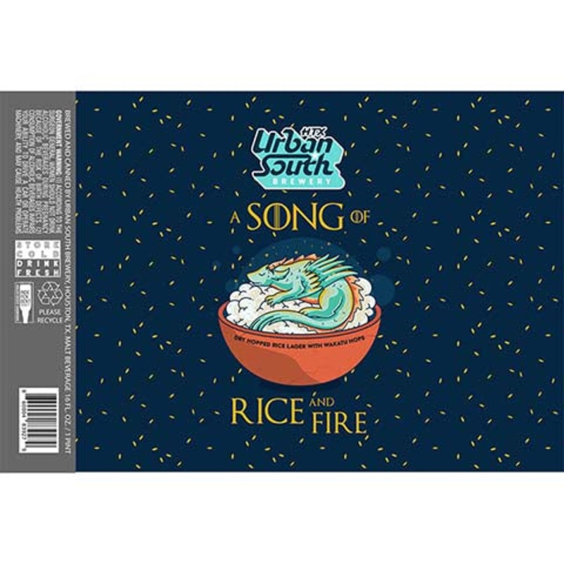 Urban South A Song Of Rice and Fire 16OZ SINGLE CAN