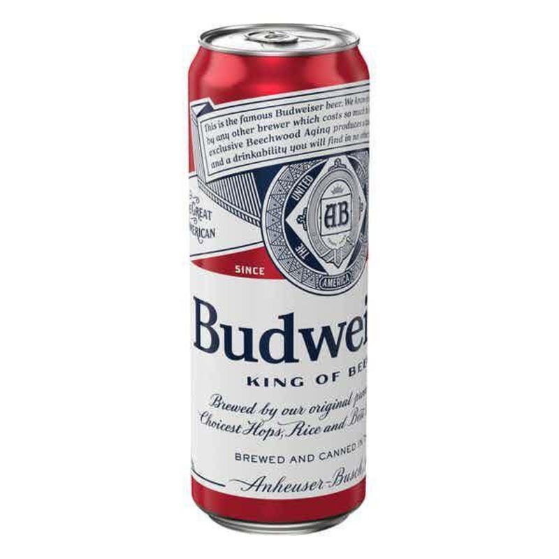 Beer 25oz Can Budweiser 00122