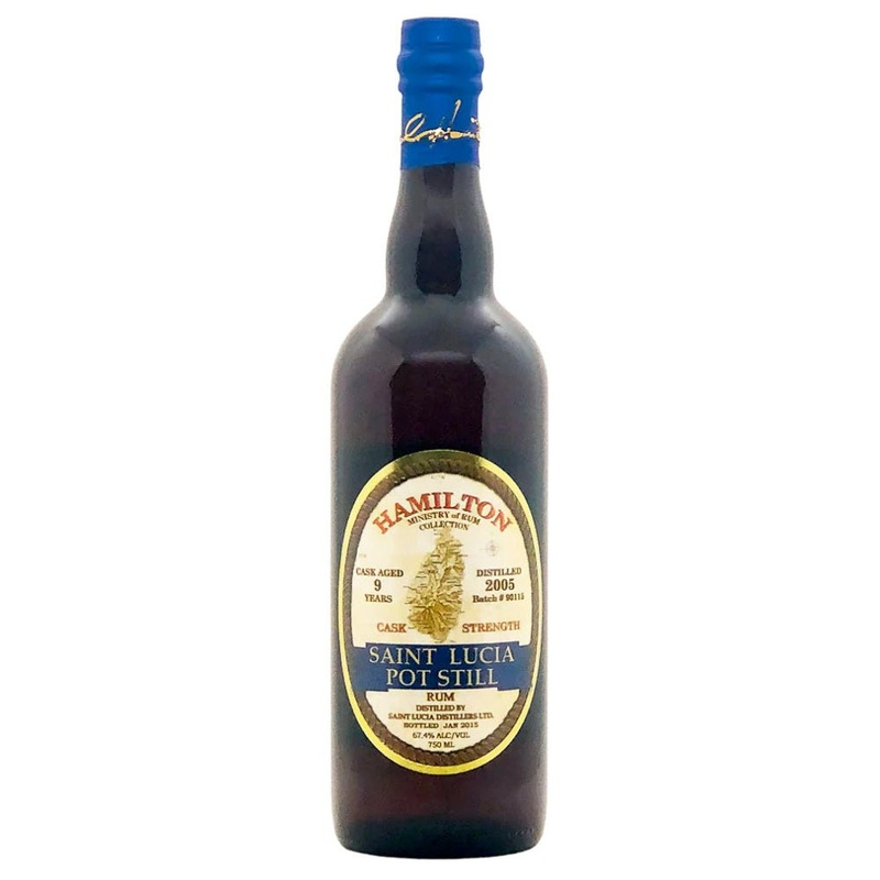 Hamilton Saint Lucia Pot Still Cask Strength Rum 9 Year 2005